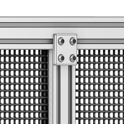41-106-0 MODULAR SOLUTIONS ALUMINUM CONNECTING PLATE 60MM X 60MM FLAT WITH OUT HARDWARE